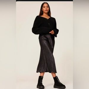 NWT Rails Berlin ash tiger stripe slip skirt Size Small